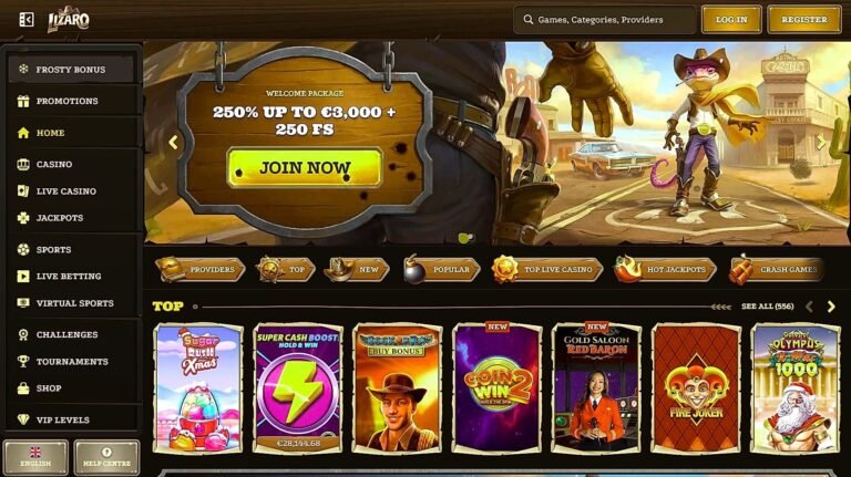 Lizaro Casino catálogo de juegos