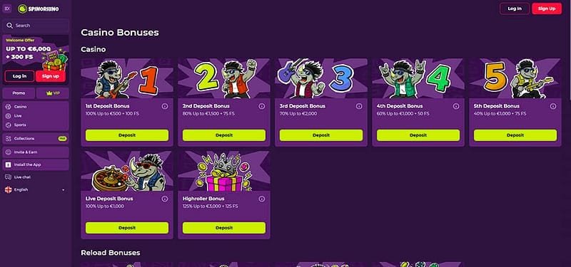 Spinorhino opiniones – El catálogo de Spinorhino: 4.000 juegos y los proveedores que importan